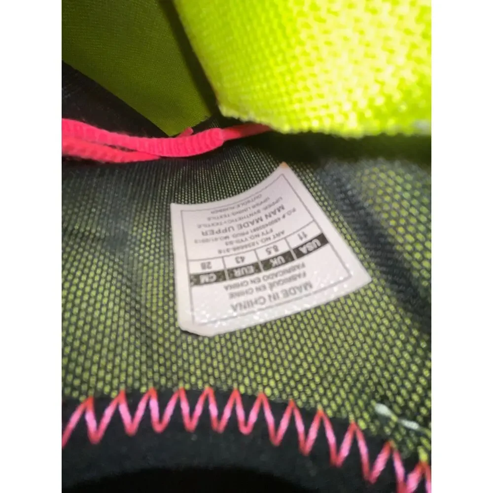 Under Armour MPZ Micro G Yellow Leopard print Women's Sz 11 - Picture 5 of 9